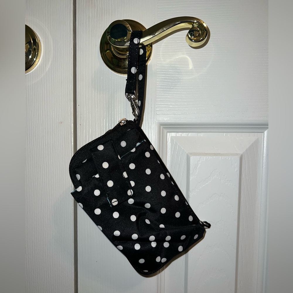 Black Polka Dot Wallet